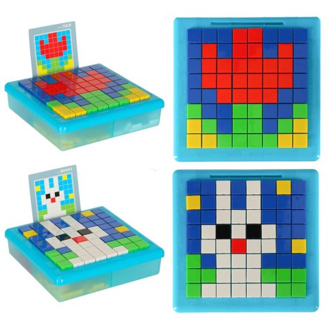 Układanka kreatywna logiczna klocki puzzle mozaika 175 elementów Układanka kreatywna logiczna klocki puzzle mozaika 175 elementów