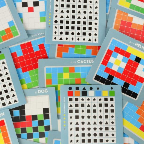 Układanka kreatywna logiczna klocki puzzle mozaika 175 elementów Układanka kreatywna logiczna klocki puzzle mozaika 175 elementów