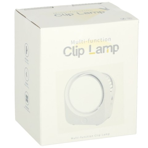 Lampka nocna z klipsem biurkowa do czytania biała Lampka nocna z klipsem biurkowa do czytania biała