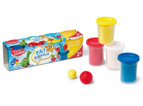 Masa plastyczna ciastolina 4x114g 4 kolory podstawowe Creative Maped Masa plastyczna ciastolina 4x114g 4 kolory podstawowe Creative Maped