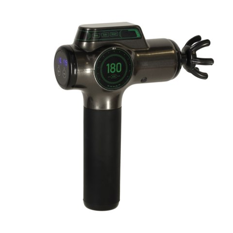Pistolet do masażu masażer do pleców ciała wyświetlacz LED 8w1 Pistolet do masażu masażer do pleców ciała wyświetlacz LED 8w1