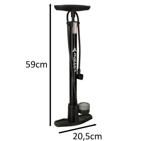 Pompka rowerowa RALLEX podłogowa nożna z manometrem 11bar Pompka rowerowa RALLEX podłogowa nożna z manometrem 11bar