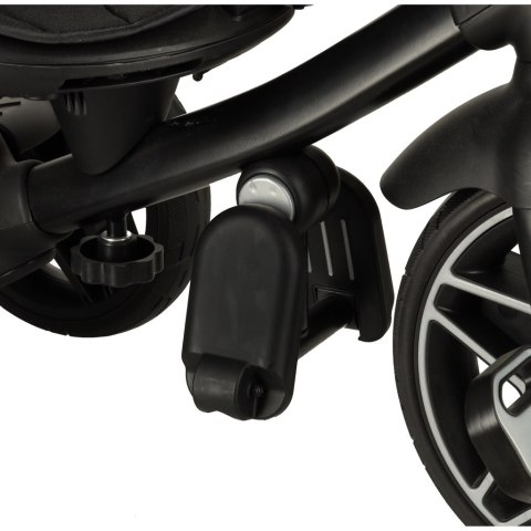 Rowerek trójkołowy TRIKE FIX Elite 2w1 z daszkiem obracany regulowany spacerówka prowadnik pasy czarny Rowerek trójkołowy TRIKE FIX Elite 2w1 z daszkiem obracany regulowany spacerówka prowadnik pasy czarny