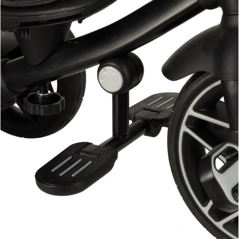 Rowerek trójkołowy TRIKE FIX Elite 2w1 z daszkiem obracany regulowany spacerówka prowadnik pasy czarny Rowerek trójkołowy TRIKE FIX Elite 2w1 z daszkiem obracany regulowany spacerówka prowadnik pasy czarny