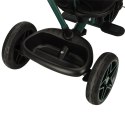 Rowerek trójkołowy TRIKE FIX Elite 2w1 z daszkiem obracany regulowany spacerówka prowadnik pasy zielony