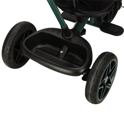 Rowerek trójkołowy TRIKE FIX Elite 2w1 z daszkiem obracany regulowany spacerówka prowadnik pasy zielony Rowerek trójkołowy TRIKE FIX Elite 2w1 z daszkiem obracany regulowany spacerówka prowadnik pasy zielony