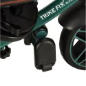 Rowerek trójkołowy TRIKE FIX Elite 2w1 z daszkiem obracany regulowany spacerówka prowadnik pasy zielony