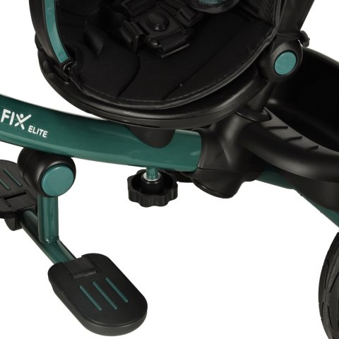 Rowerek trójkołowy TRIKE FIX Elite 2w1 z daszkiem obracany regulowany spacerówka prowadnik pasy zielony Rowerek trójkołowy TRIKE FIX Elite 2w1 z daszkiem obracany regulowany spacerówka prowadnik pasy zielony