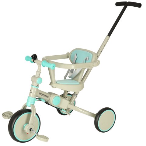 Rowerek trójkołowy TRIKE FIX V4 rower biegowy 6w1 daszek prowadnik pasy niebieski szary Rowerek trójkołowy TRIKE FIX V4 rower biegowy 6w1 daszek prowadnik pasy niebieski szary