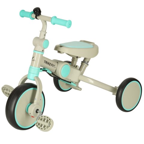 Rowerek trójkołowy TRIKE FIX V4 rower biegowy 6w1 daszek prowadnik pasy niebieski szary Rowerek trójkołowy TRIKE FIX V4 rower biegowy 6w1 daszek prowadnik pasy niebieski szary
