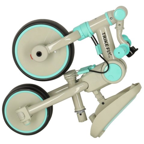 Rowerek trójkołowy TRIKE FIX V4 rower biegowy 6w1 daszek prowadnik pasy niebieski szary Rowerek trójkołowy TRIKE FIX V4 rower biegowy 6w1 daszek prowadnik pasy niebieski szary