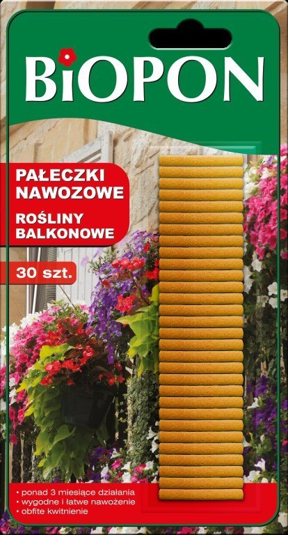 Pałeczki nawozowe 30szt. do roślin balkonowych Pałeczki nawozowe 30szt. do roślin balkonowych