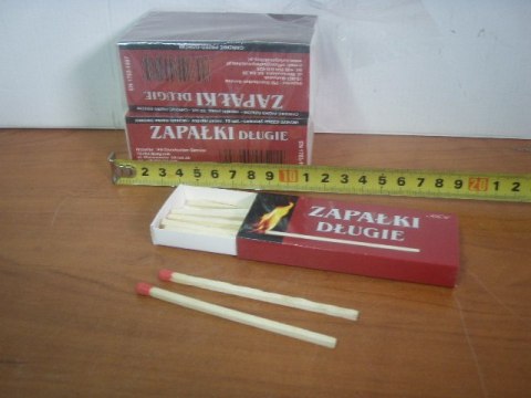 Zapałki długie 10 pudełek Zapałki długie 10 pudełek