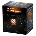 Lampa solarna ogrodowa ażurowa latarenka wisząca wbijana lampion 12 LED