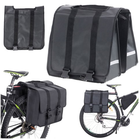 Torba sakwa RALLEX rowerowa podwójna dwukomorowa boczna na rower bagażnik 35L Torba sakwa RALLEX rowerowa podwójna dwukomorowa boczna na rower bagażnik 35L