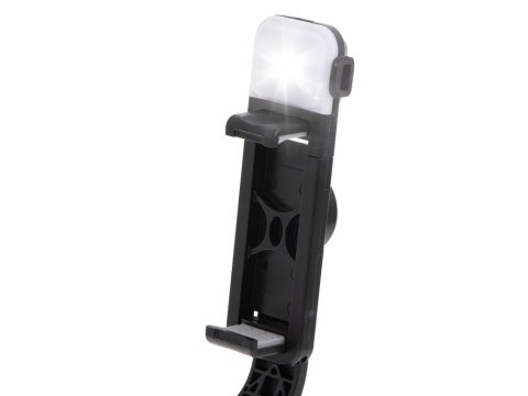 Kijek do selfie lampka LED statyw tripod czarny Kijek do selfie lampka LED statyw tripod czarny