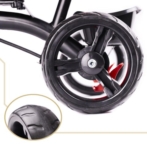 Rowerek trójkołowy Trike Fix Lite 3w1 z daszkiem obracany regulowany spacerówka prowadnik pasy granatowy Rowerek trójkołowy Trike Fix Lite 3w1 z daszkiem obracany regulowany spacerówka prowadnik pasy granatowy