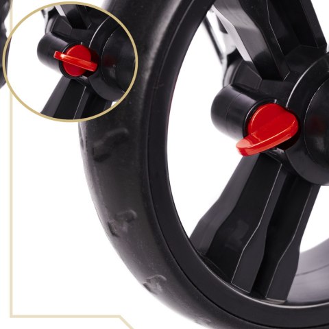 Rowerek trójkołowy Trike Fix Lite 3w1 z daszkiem obracany regulowany spacerówka prowadnik pasy granatowy Rowerek trójkołowy Trike Fix Lite 3w1 z daszkiem obracany regulowany spacerówka prowadnik pasy granatowy