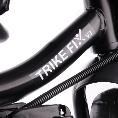 Rowerek trójkołowy Trike Fix Lite 3w1 z daszkiem obracany regulowany spacerówka prowadnik pasy granatowy Rowerek trójkołowy Trike Fix Lite 3w1 z daszkiem obracany regulowany spacerówka prowadnik pasy granatowy