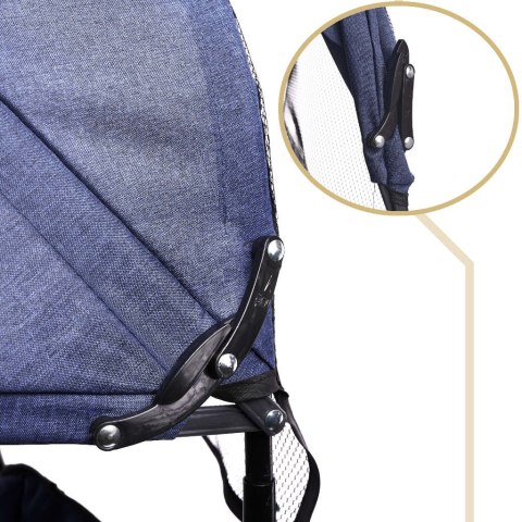 Rowerek trójkołowy Trike Fix Lite 3w1 z daszkiem obracany regulowany spacerówka prowadnik pasy granatowy Rowerek trójkołowy Trike Fix Lite 3w1 z daszkiem obracany regulowany spacerówka prowadnik pasy granatowy