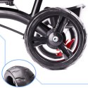 Rowerek trójkołowy Trike Fix Lite 3w1 z daszkiem obracany regulowany spacerówka prowadnik pasy szary