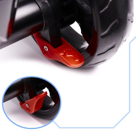 Rowerek trójkołowy Trike Fix Lite 3w1 z daszkiem obracany regulowany spacerówka prowadnik pasy szary Rowerek trójkołowy Trike Fix Lite 3w1 z daszkiem obracany regulowany spacerówka prowadnik pasy szary