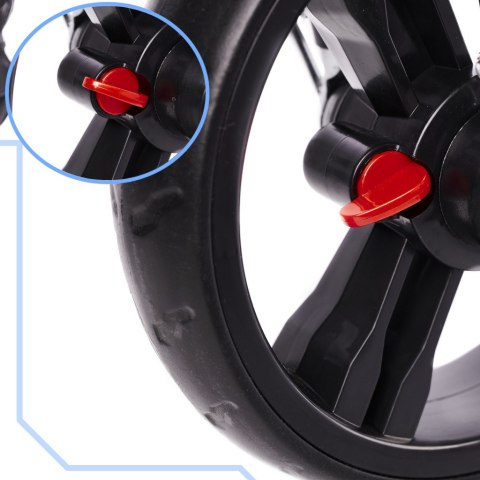 Rowerek trójkołowy Trike Fix Lite 3w1 z daszkiem obracany regulowany spacerówka prowadnik pasy szary Rowerek trójkołowy Trike Fix Lite 3w1 z daszkiem obracany regulowany spacerówka prowadnik pasy szary