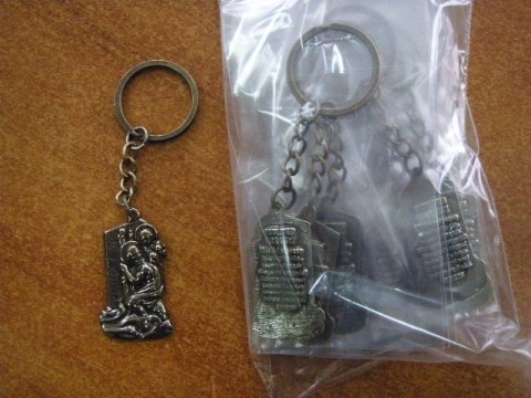 Brelok metalowy 10szt ŚW.KRZYSZTOF fala 6649 Brelok metalowy 10szt ŚW.KRZYSZTOF fala 6649
