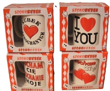 Kubek ceramiczny spokokubek WALENTYNKA Kubek ceramiczny spokokubek WALENTYNKA