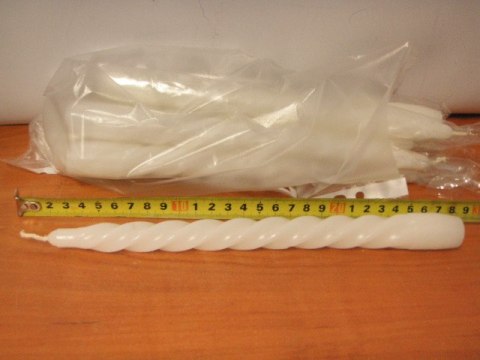 Świeca kręcona długa 10 szt Świeca kręcona długa 10 szt