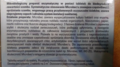 Tabletki do szamb 16 szt. x 20g MICROBEC ULTRA BROS Tabletki do szamb 16 szt. x 20g MICROBEC ULTRA BROS