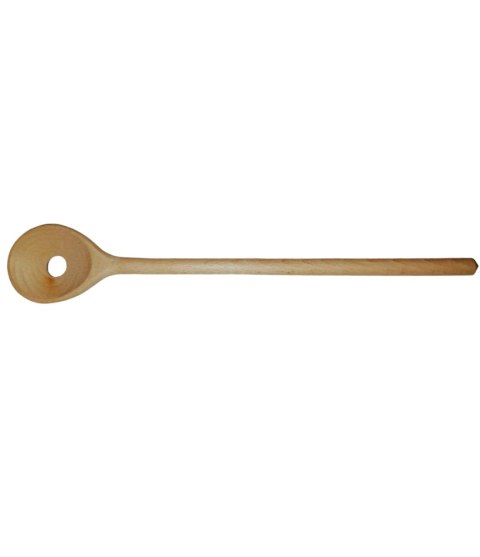 Łyżka drewniana z dziurką 30cm L68 Łyżka drewniana z dziurką 30cm L68