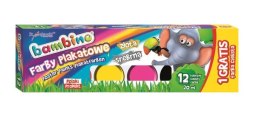 Farbki plakatowe 12+1kol. BAMBINO
