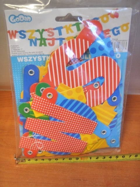 Girlanda WSZYSTKIEGO NAJLEPSZEGO 230 cm Girlanda WSZYSTKIEGO NAJLEPSZEGO 230 cm