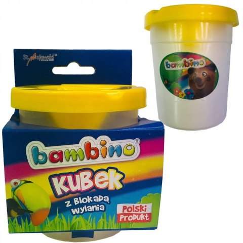 Kubek niekapek z blokadą wylania wody BAMBINO Kubek niekapek z blokadą wylania wody BAMBINO