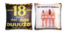 Poduszka urodzinowa 18-nastka Boski Fabio