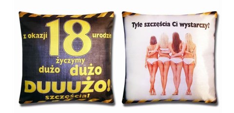 Poduszka urodzinowa 18-nastka Boski Fabio Poduszka urodzinowa 18-nastka Boski Fabio