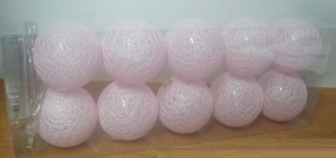 Lampki na baterie 10szt. COTTON BALLS | 475332 Lampki na baterie 10szt. COTTON BALLS | 475332