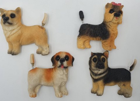 Figurka 4szt pies na magnes 252489 Figurka 4szt pies na magnes 252489