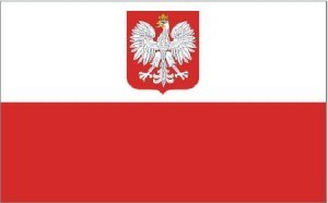 Flaga z godłem POLSKA 112x70 Flaga z godłem POLSKA 112x70