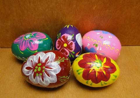 Jajko pisanki drewniane - ręcznie malowane - 7cm / 10szt. Jajko pisanki drewniane - ręcznie malowane - 7cm / 10szt.