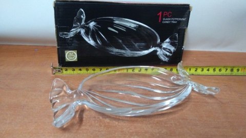 Półmisek szklany 9X20 CUKIEREK Półmisek szklany 9X20 CUKIEREK